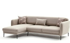 Hanah Home Rohová pohovka VENUS krémová levá 825BLC2765