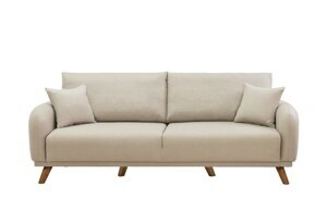 Hanah Home Třímístná pohovka HERA krémová 237 cm 867UNQ1949