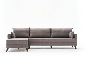 Hanah Home Designová pohovka BELLA hnědá levá 275 cm 825BLC2585