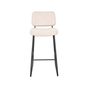 LABEL51 Barová židle NOAH bílé bouclé 105cm IH-50.154
