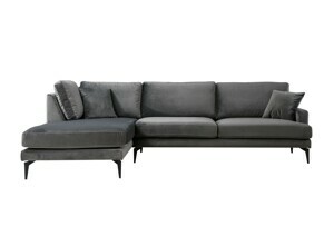 Hanah Home Rohová pohovka PAPIRA antracit levý roh 560ARE1113