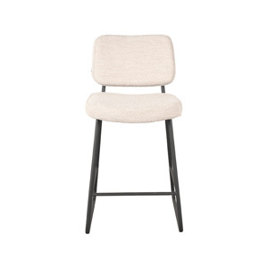 LABEL51 Barová židle NOAH bílé bouclé 94cm IH-50.148