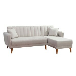 Atelier del sofa Rozkladatelná rohová pohovka AQUA krémová pravý roh 867UNQ1430