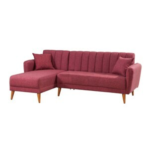 Atelier del Sofa rozkládací rohová pohovka AQUA růžová levý roh 867UNQ1435