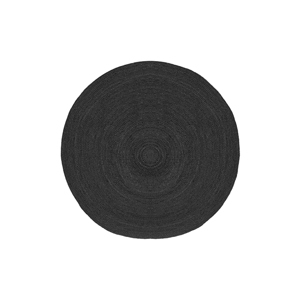LABEL51 Kulatý koberec JUTE černý 90cm SH-24.104AA