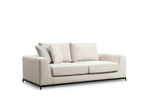 Hanah Home Dvoumístná pohovka LINE béžová 201 cm 560ARE1317