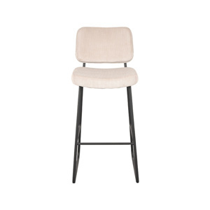 LABEL51 Barová židle NOAH bílý manšester 105cm IH-50.151
