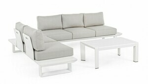BIZZOTTO Zahradní rohová sestava KONNOR bílá 0662757