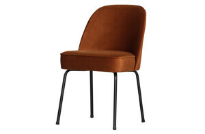 BePureHome Sametová jídelní židle VOGUE oranžová