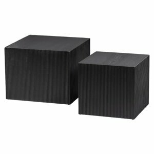 WOOD Set dřevěných konferenčních stolku SANNE 377296-Z