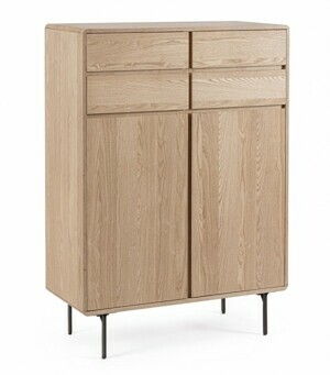 BIZZOTTO Dřevěný kabinet WIDALD 130x90 cm 0747111