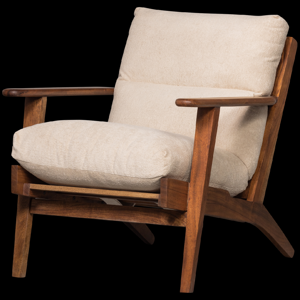 BePureHome Designové křeslo HOUSTON světlé 373975-N