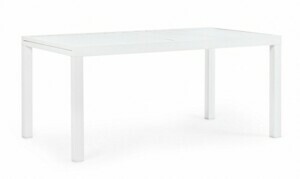 BIZZOTTO Rozkládací zahradní stůl HILDE 160x90 cm bílý 0662612