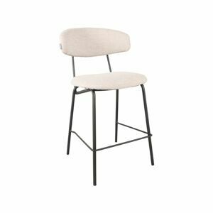 LABEL51 Barová židle ZACK bílé bouclé 95cm IH-50.169