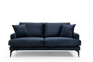 Atelier del Sofa Dvoumístná pohovka PAPIRA námořnicky modrá 175 cm 560ARE1505