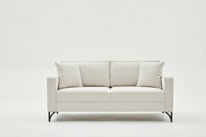 Hanah Home Dvoumístná pohovka BERLIN krémová 180 cm 825BLC2792