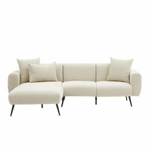 Hanah Home Rohová pohovka SIDE krémová levá 252 cm