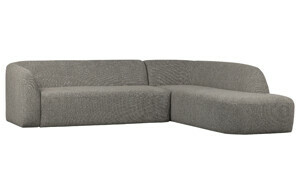 BePureHome Rohová pohovka SLOPING pravá šedá