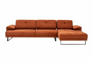 Hanah Home Třímístná pohovka MUSTANG oranžová pravá 560ARE1214