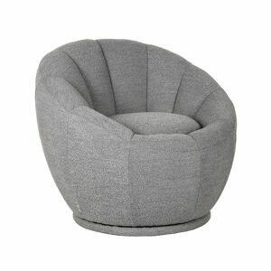 LABEL51 Otoční křeslo CROWN šedé WU-65.001