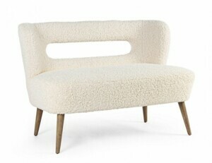 BIZZOTTO Bílá pohovka CORTINA 115 cm 0748148