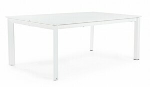 BIZZOTTO Rozkládací zahradní stůl KONNOR 200x110 cm bílý 0662271