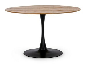 BIZZOTT hnědo-černý kulatý stůl BLOOM 120 cm 0732980