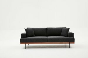 Hanah Home Třímístná pohovka LIVA tmavě šeda 227 cm 825BLC2818