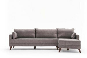 Hanah Home Designová pohovka BELLA hnědá pravá 275 cm 825BLC2584
