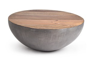 BIZZOTTO konferenční stolek LANCASTER tmavý ø90 cm 0745853