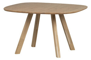 WOOOD Organický dřevěný stůl TABLO 130x130cm dub 376038-E