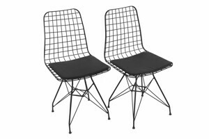KALUNE DESIGN Set 2 kovových židlí MINDERLI 562PSD1105