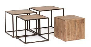 BIZZOTTO Set 4 odkládacích stolků JANAK 0746939