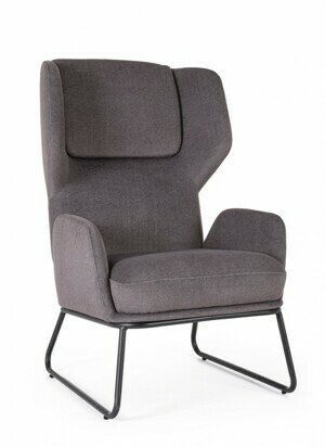 BIZZOTTO Designové křeslo OPHELIA tmavě šedé 0733496