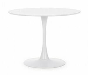 BIZZOTTO bílý kulatý stůl 100 cm 0732977