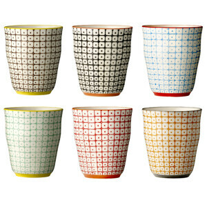 BLOOMINGVILLE Set 6 hrnků CARLA 200 ml 217009