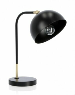 BIZZOTTO Stolní lampa GLASGOW černá 41cm 0827756