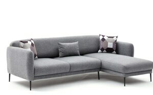 Hanah Home Rohová pohovka VENUS šedá pravá 825BLC2766