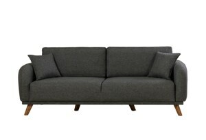 Hanah Home Třímístná pohovka HERA antracitová 237 cm