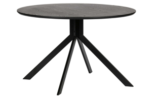WOOOD jídelní stůl BRUNO černý ø120 cm 373792-Z