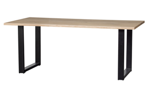 WOOOD Jídelní stůl TABLO dub 180x90cm nohy U 375281-U-180