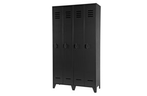 WOOOD Dřevěný kabinet STIJN černý 378586-GOZ
