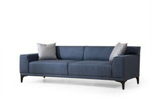 Hanah Home Třímístná pohovka PETRA modrá 212 cm 560ARE1529
