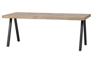 WOOOD Jídelní stůl TABLO herringbone 180x90 cm nohy A 375908-N