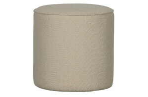 WOOOD Plyšový pouf SARA krémový 350409-C