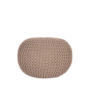 LABEL51 pletený puf GEBREID béžový M Color: Beige SH-24.047
