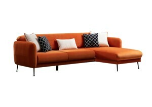 Hanah Home Rohová pohovka SEVILLA pravá oranžová 560ARE1107