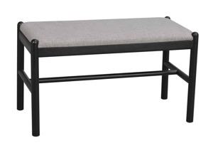 ROWICO Dřevěná černá lavice MILFORD black 119546