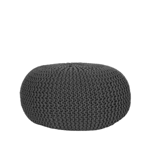 LABEL51 pletený puf GEBREID antracit L Color: Anthracite SH-24.059