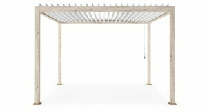 BIZZOTTO Hliníková pergola s uzavíracími lamelami OCEAN 3,6x3,6 m 0795790